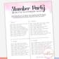 Slumber Party Selfie Scavenger Hunt