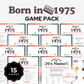 Born in 1975 Party Game Pack
