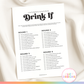 Icebreakers Party Game - Drink If