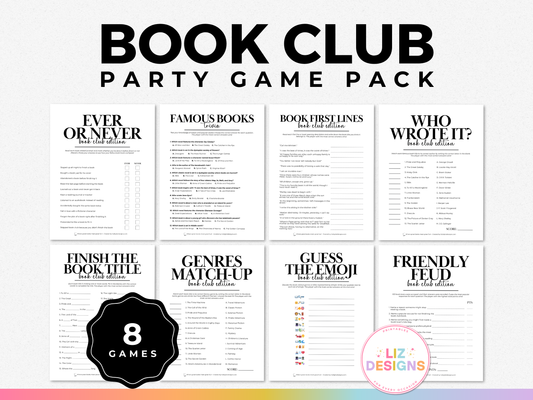 Book Club Game Pack (8 Games)