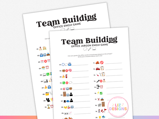 Team Building Office Emoji Game Bundle