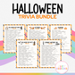 Halloween Trivia Game Bundle (5 Games)