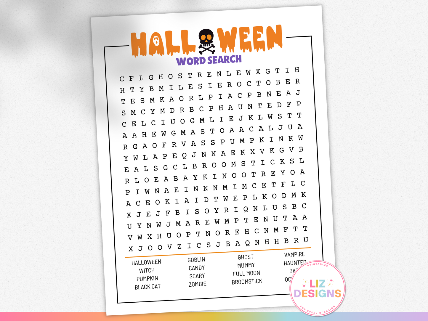 Word Search: Halloween Edition