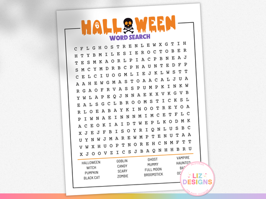 Word Search: Halloween Edition