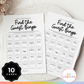 Retirement Party Game - Find the Guest Bingo