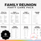 Family Reunion Party Game Pack (8 Games)