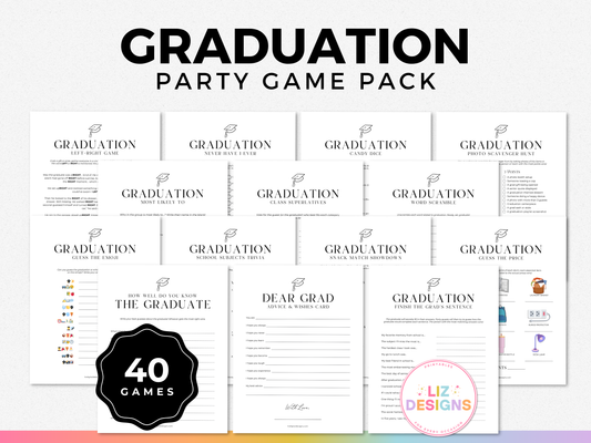 Graduation Party Game Pack