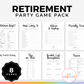 Retirement Party Game Pack (8 Games)
