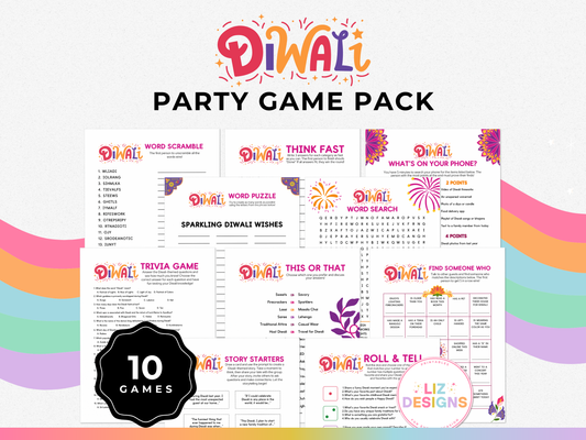 Diwali Party Game Pack (10 Games)