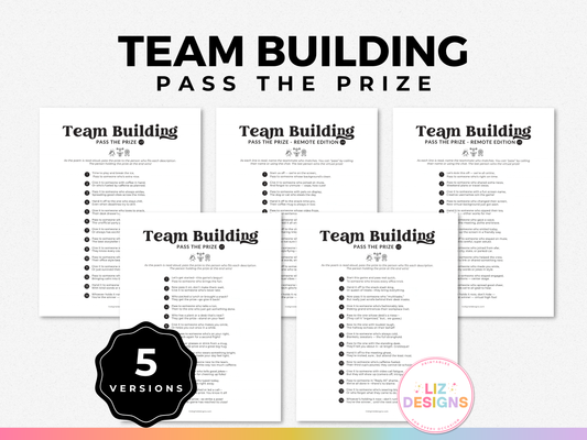 Team Building "Pass the Prize" Game Bundle