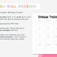 Birthday Tracker (Planner Insert)