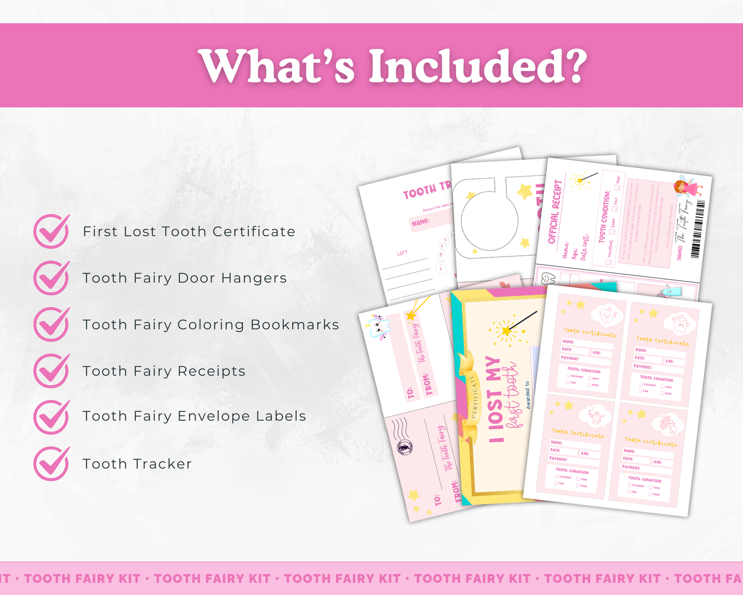 Complete Tooth Fairy Kit (Pink)