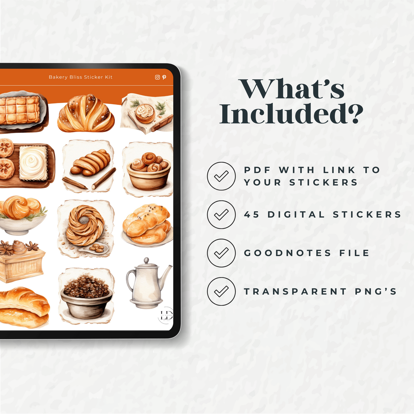 Bakery Bliss Digital Sticker Pack