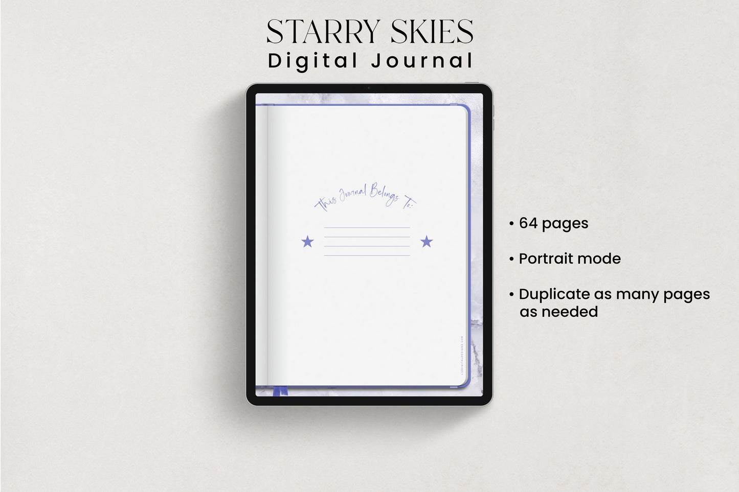 Starry Skies Digital Journal [Undated]