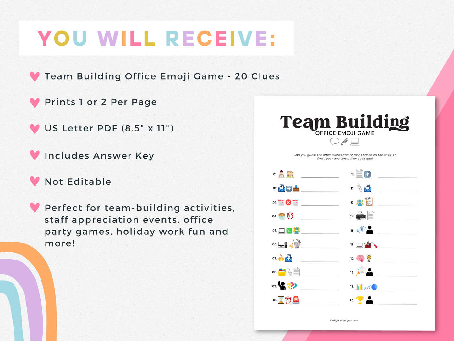 Team Building Office Emoji Game