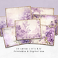 Purple Toile - Junk Journal & Scrapbooking Papers