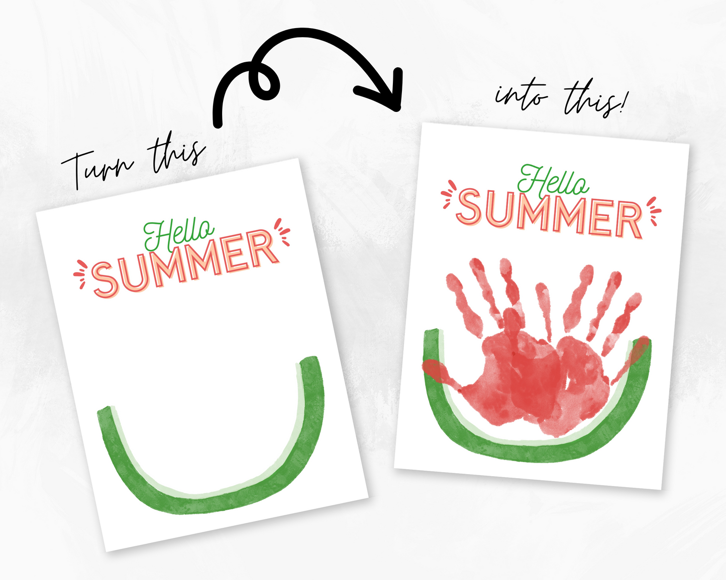 Summer Handprint Art