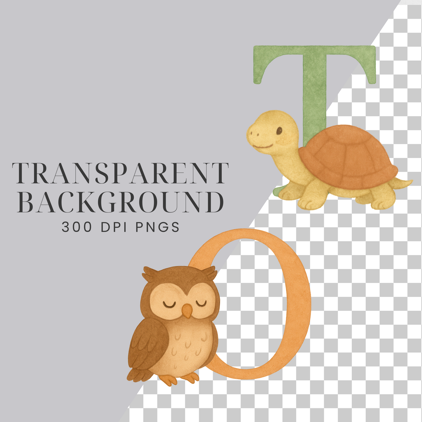 Animal Alphabet Clipart Pack