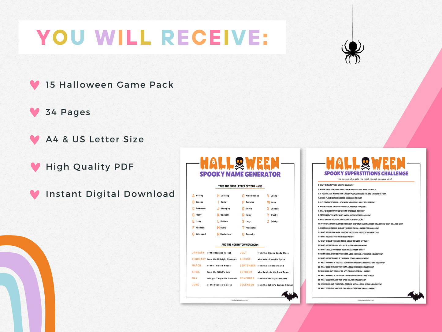 Halloween Party Game Pack (15 Games)