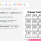 Birthday Tracker (Planner Insert)