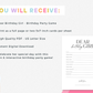 Dear Birthday Girl - Birthday Party Game