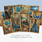 Blue Steampunk - Junk Journal & Scrapbooking Paper