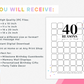 40 Reasons You're So Loved - Birthday Keepsake