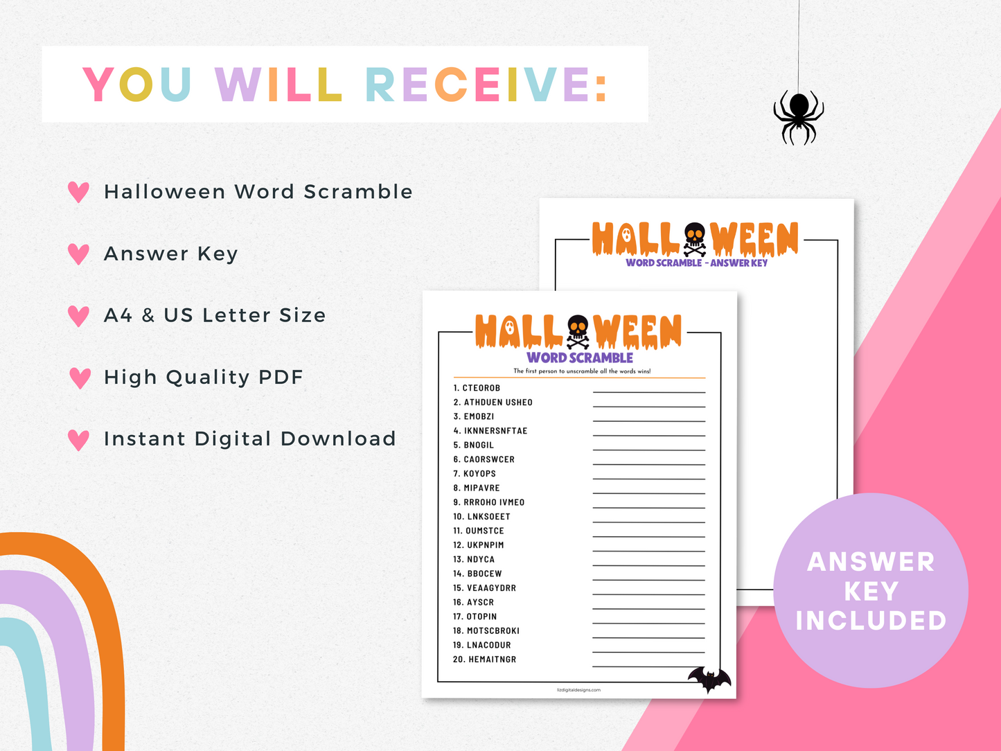 Word Scramble: Halloween Edition