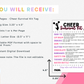 Cheer Survival Kit Tags