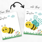 Spring Bee Handprint Art