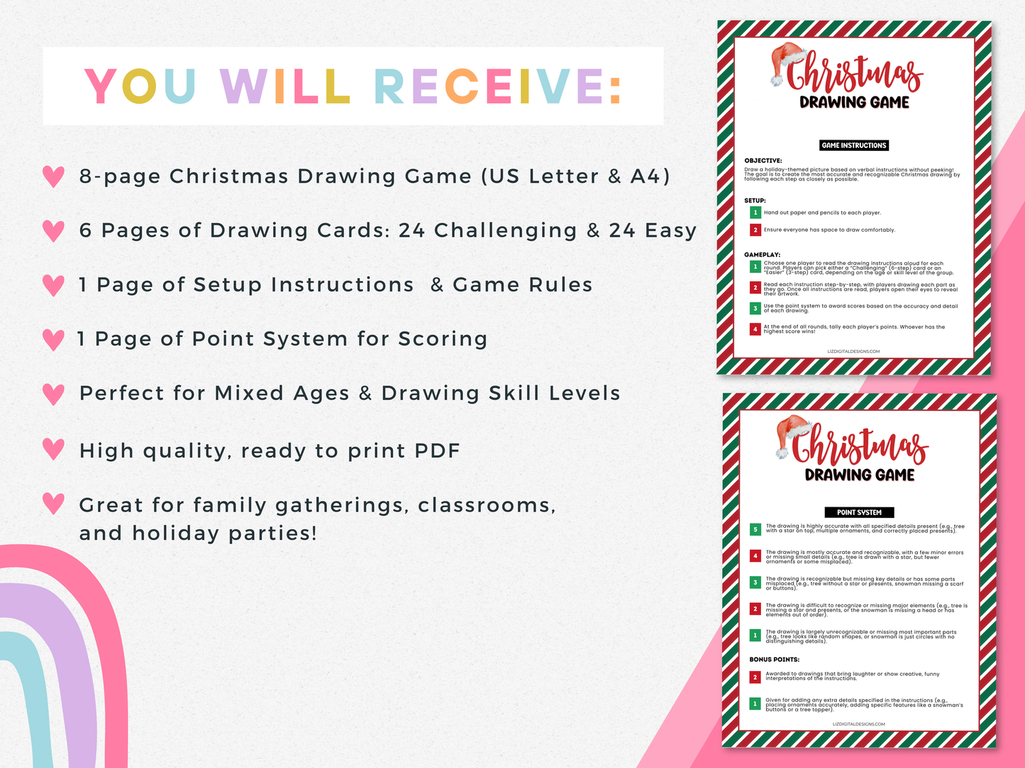 Christmas Drawing Game