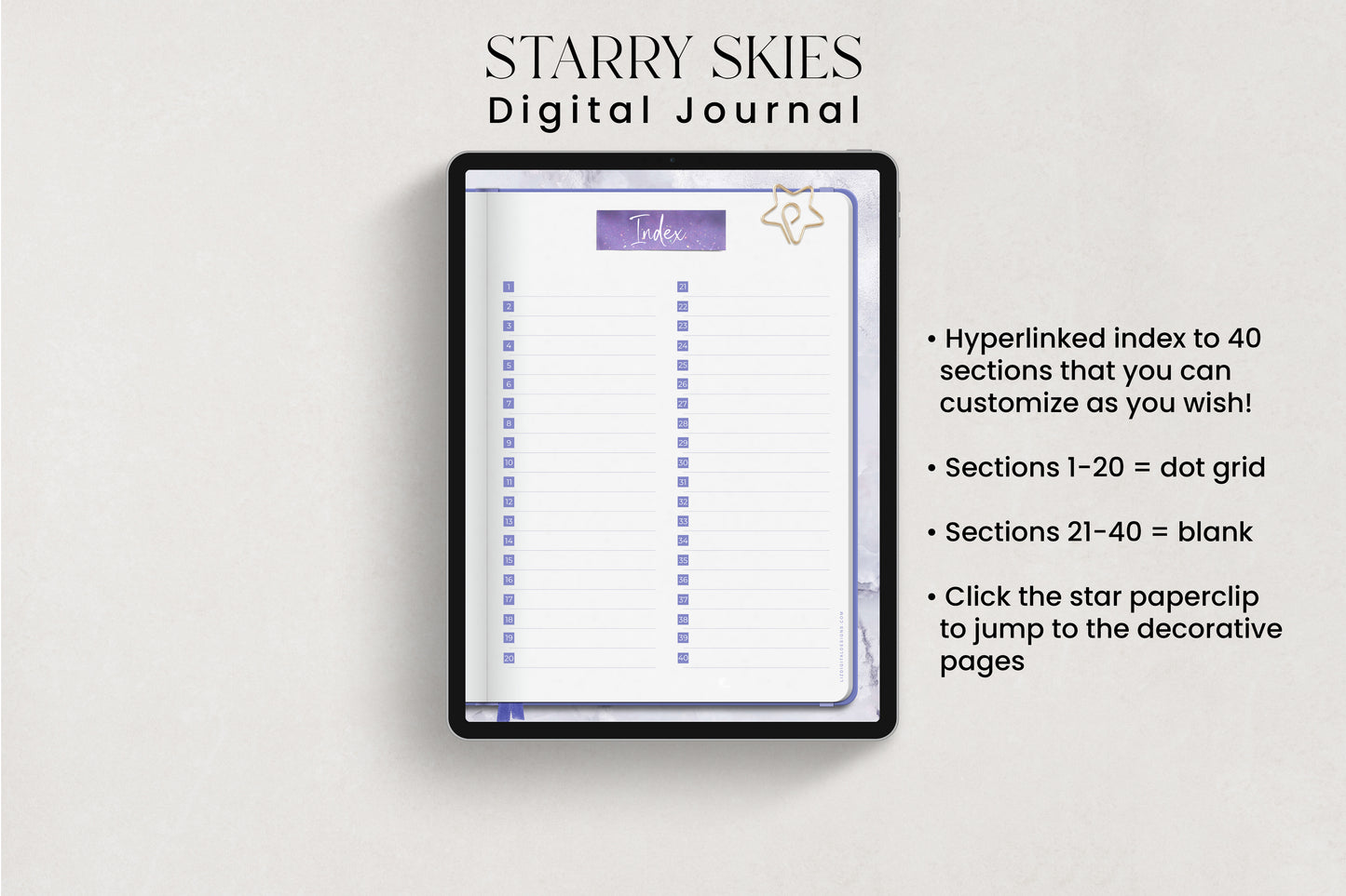 Starry Skies Digital Journal [Undated]