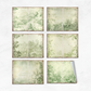 Green Toile - Junk Journal & Scrapbooking Papers