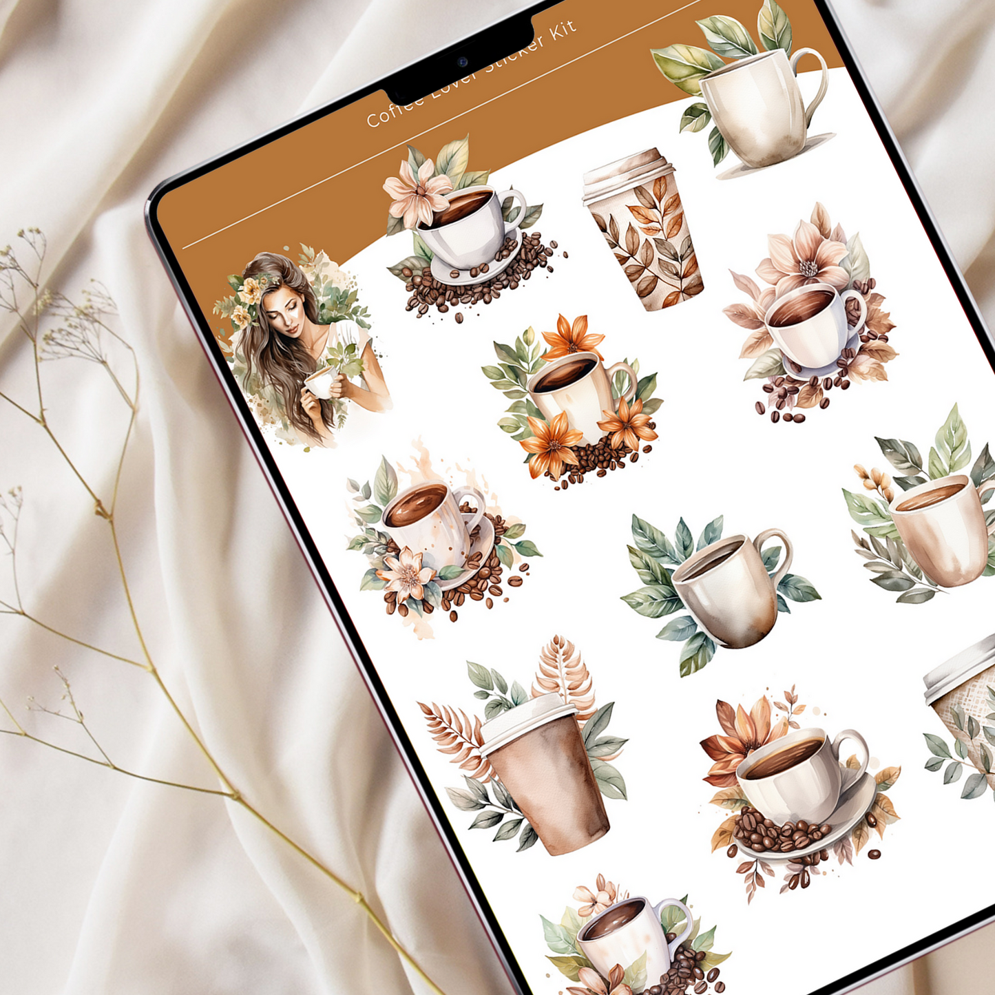 Coffee Lover Digital Sticker Pack