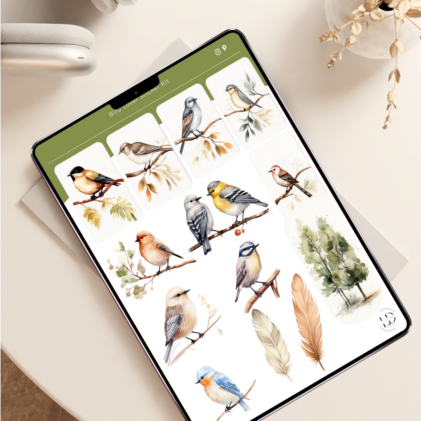 Bird Lover Digital Sticker Pack