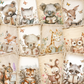 Reading Woodland Animals - Junk Journal Cards