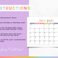 2025-2026 School Year Calendar (Fillable PDF)