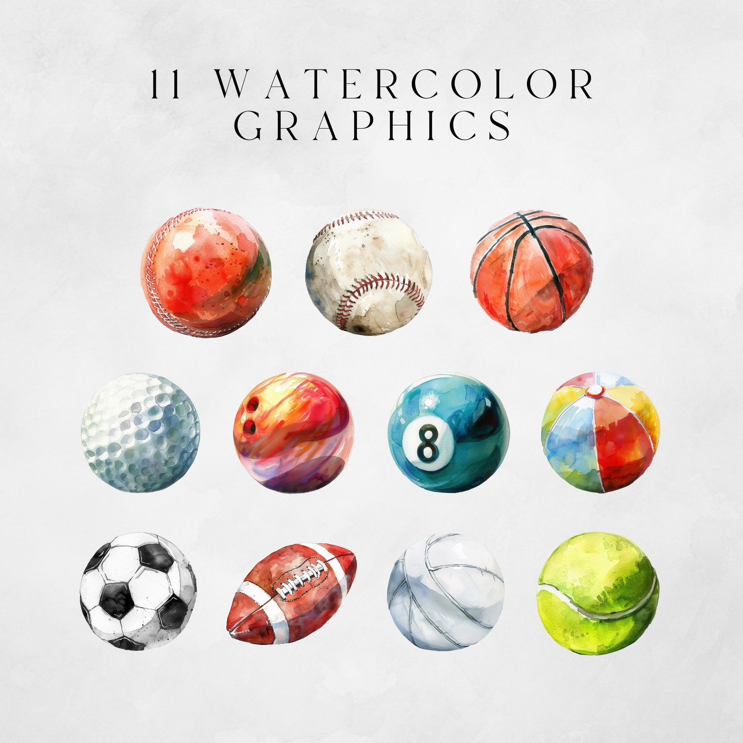 Sports Balls Clipart Pack