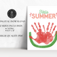 Summer Handprint Art