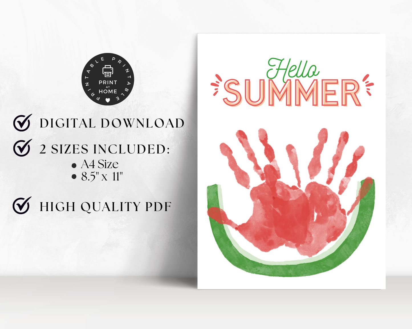 Summer Handprint Art