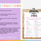 Born in 1985 Party Game Pack
