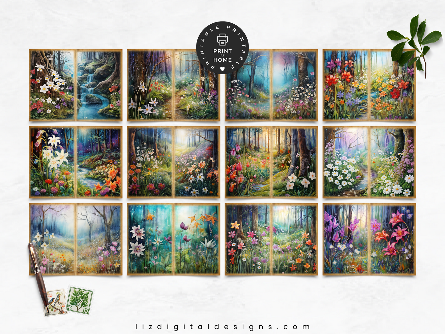 Fairytale Forest - Junk Journal & Scrapbooking Papers