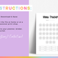 Chinese Blossoms Mood Tracker (Planner Insert)