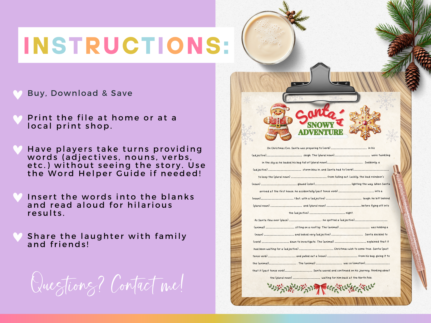 Christmas Mad Libs Bundle