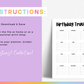 Birthday Tracker (Planner Insert)