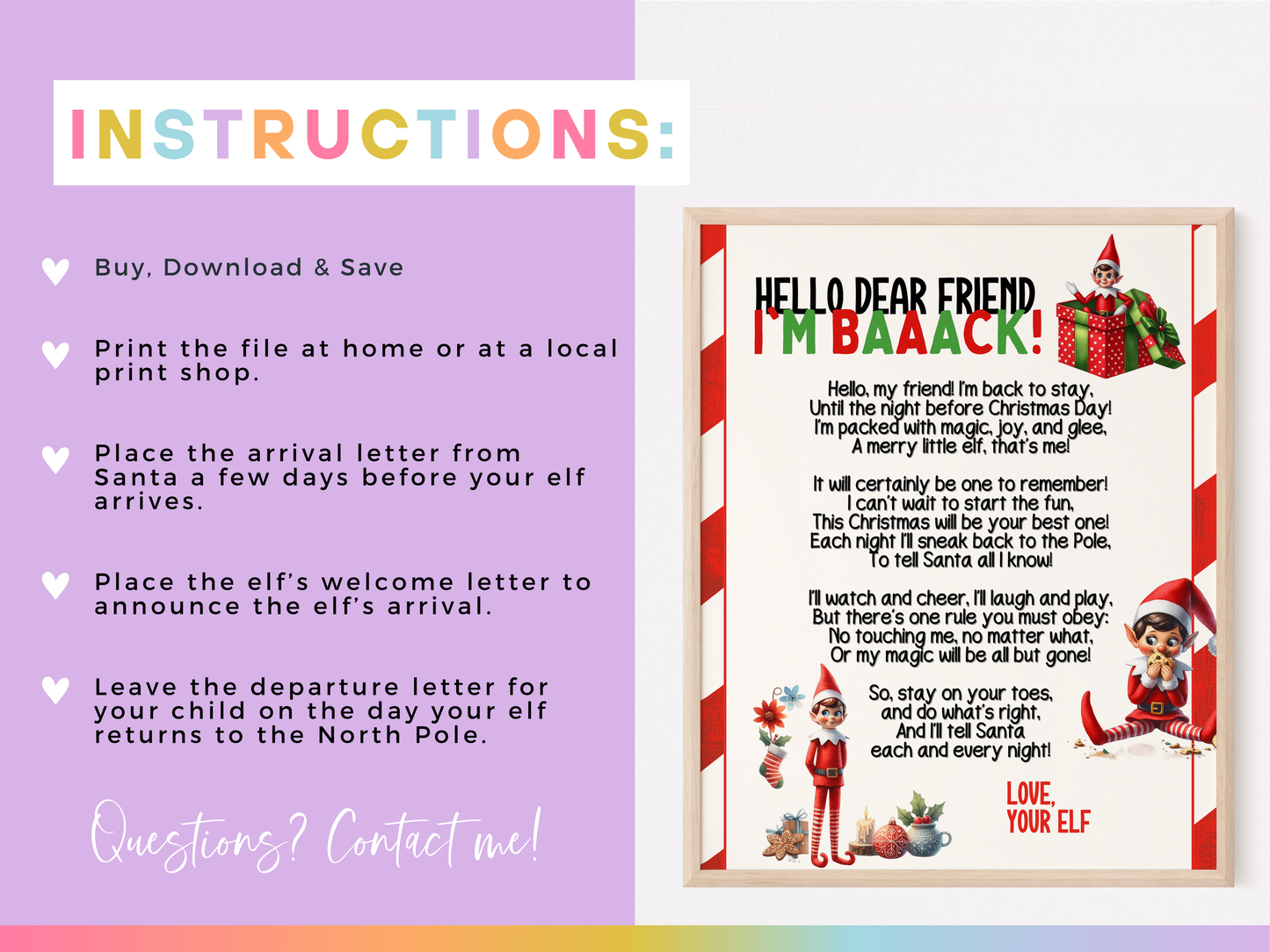 Holiday Elf Letter Kit