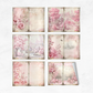 Pink Toile - Junk Journal & Scrapbooking Papers