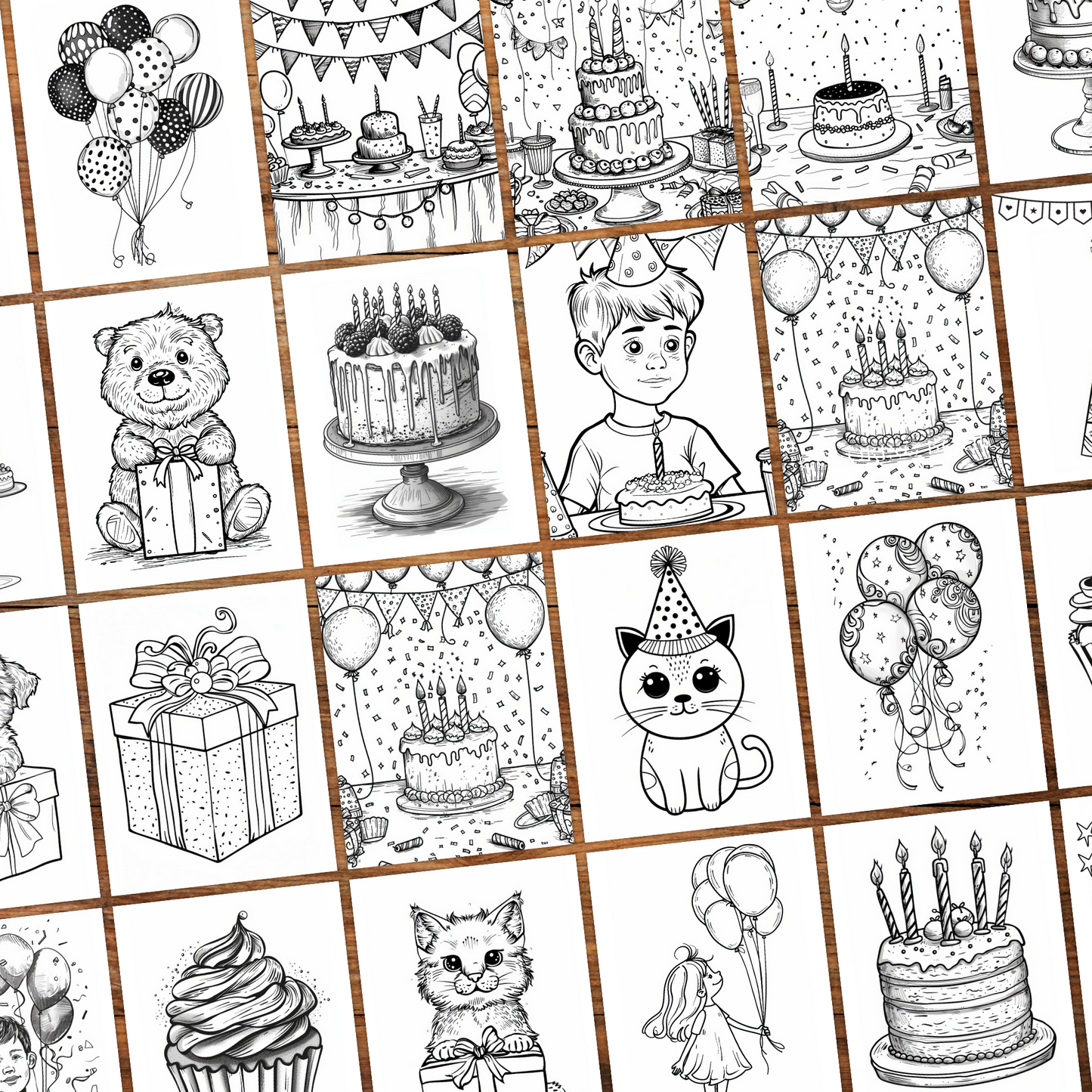 Birthday Party - Coloring Book