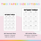Birthday Tracker (Planner Insert)