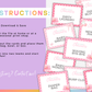 Baby Shower Charades - Pink Edition